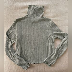 Madewell Ribbed Sage Turtleneck